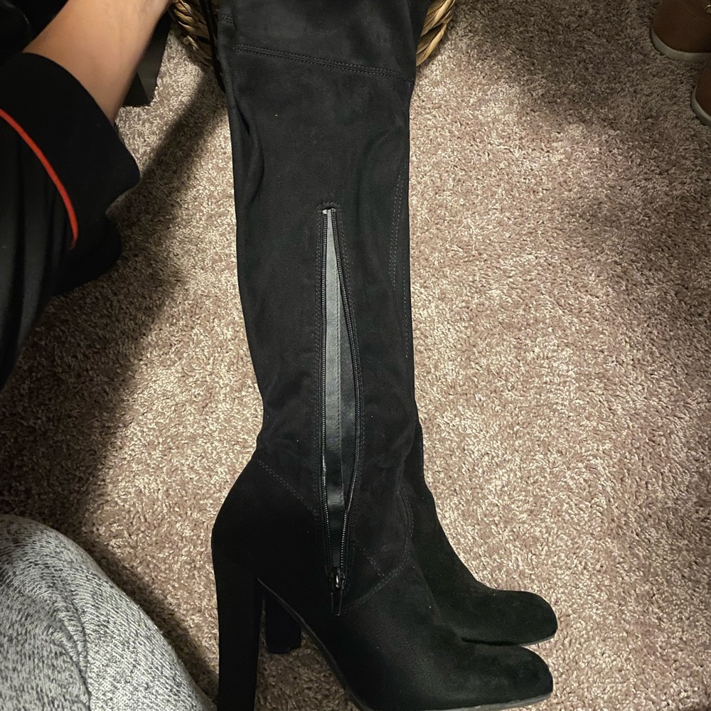 Over the Knee boot heels